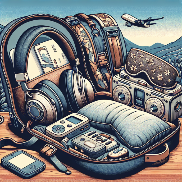 Portable gadgets to enhance sleep while traveling