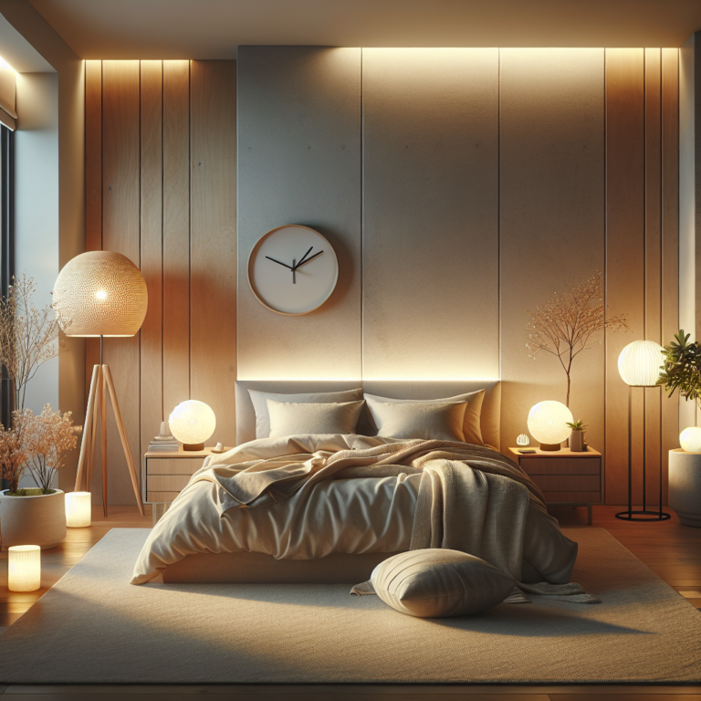 How to create a calming sleep atmosphere with ambient lighting