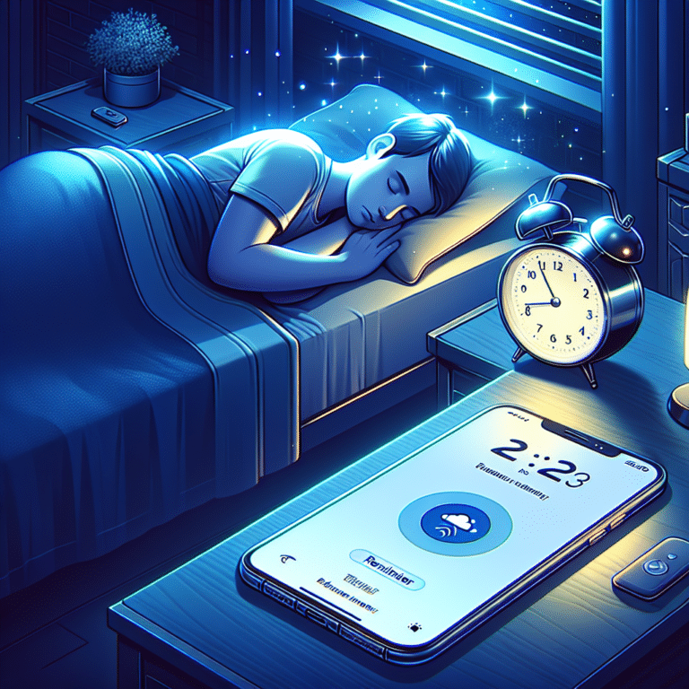 Setting bedtime reminders with tech